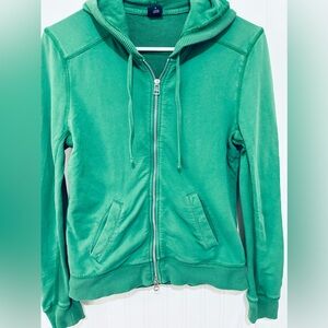Gap Green Zip Up Hoodie Jacket, Y2K GUC Size Small